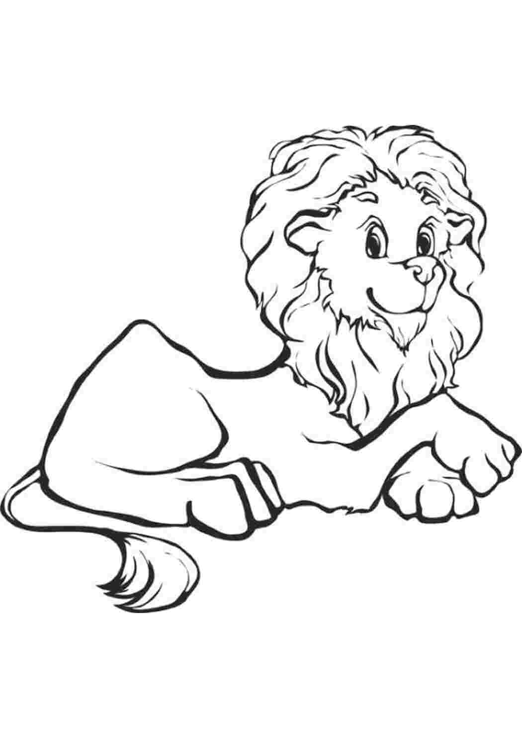 Раскраска Львёнок