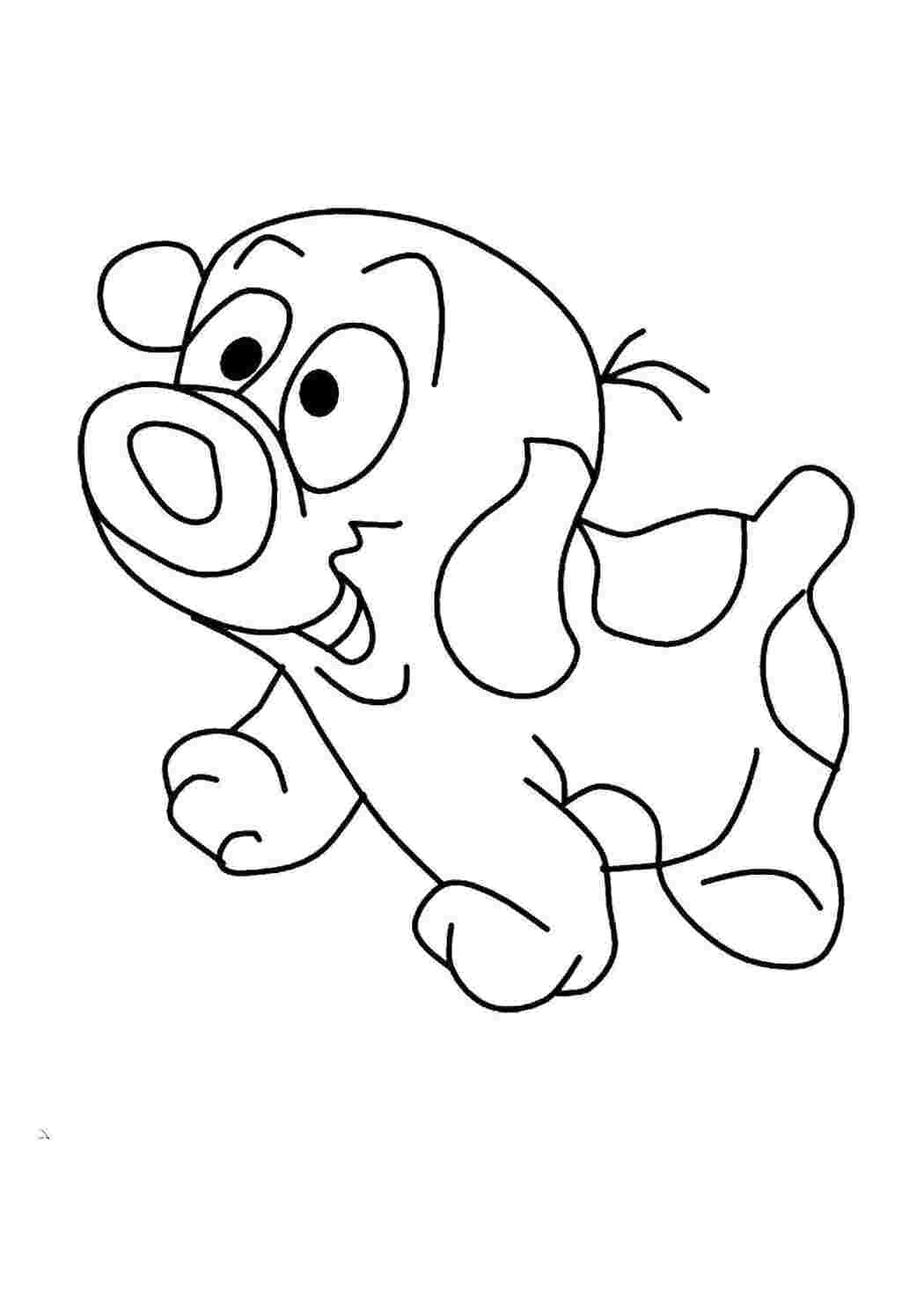 Раскраска Собачка