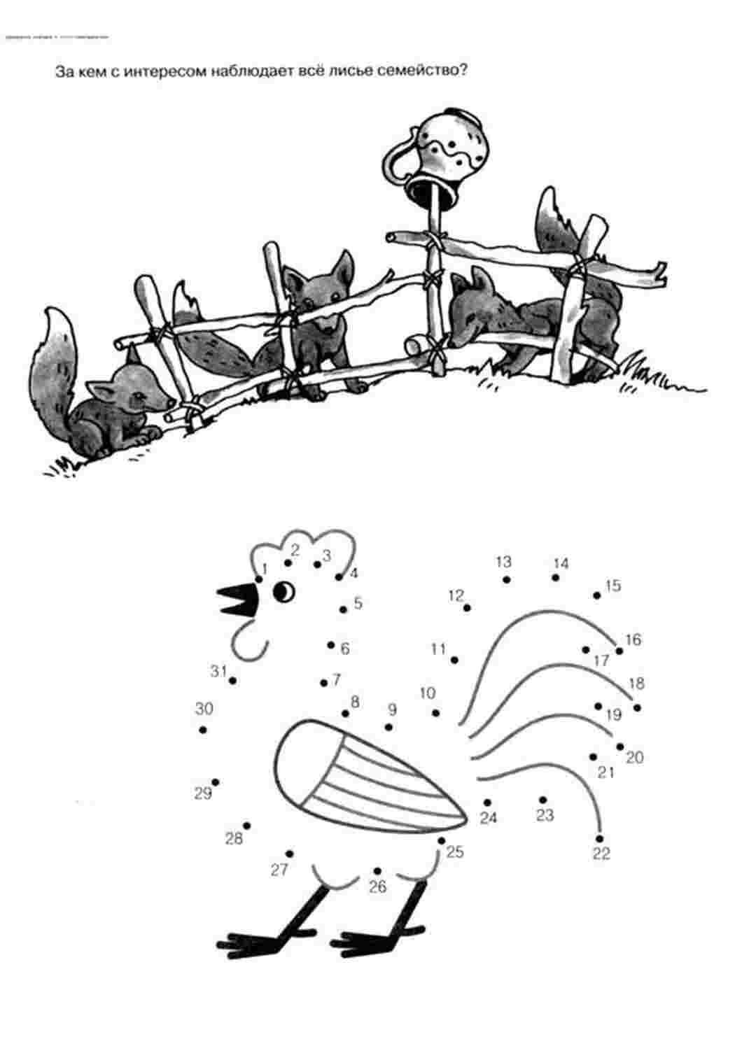 Раскраска Петух