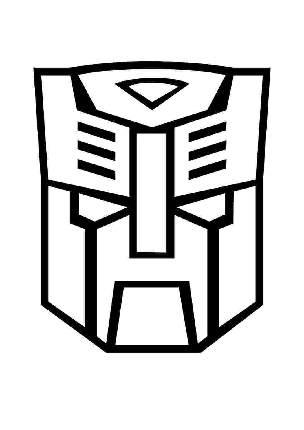 Раскраска Символ автоботов дисептекон