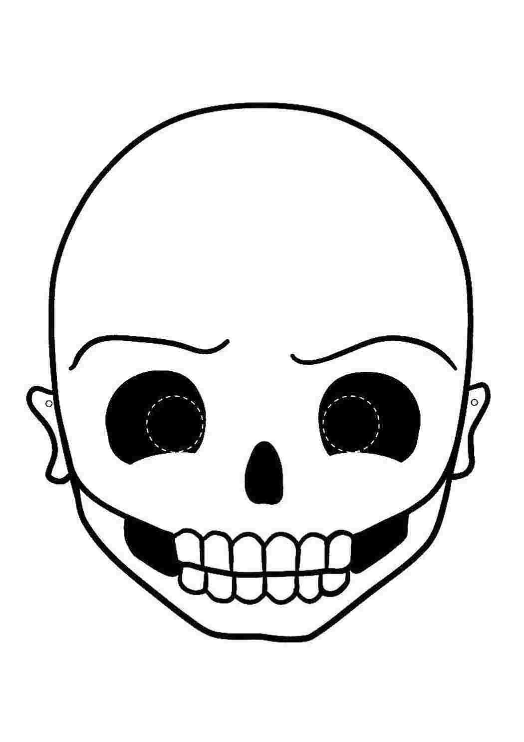 Раскраска Череп