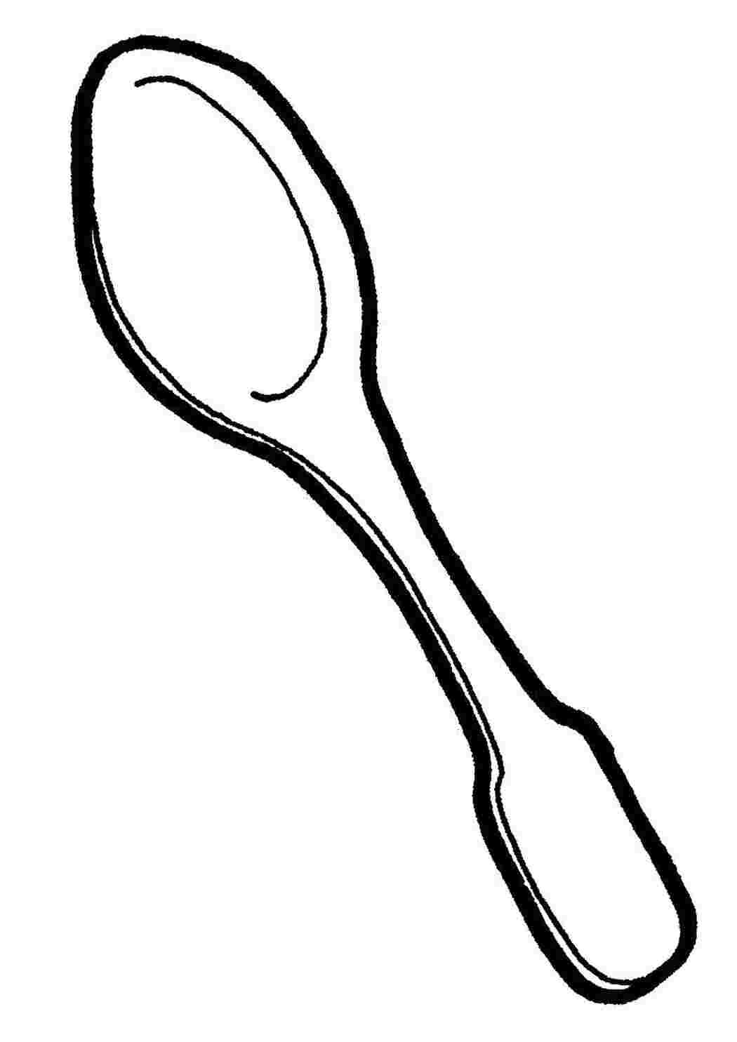 Раскраска Ложечка