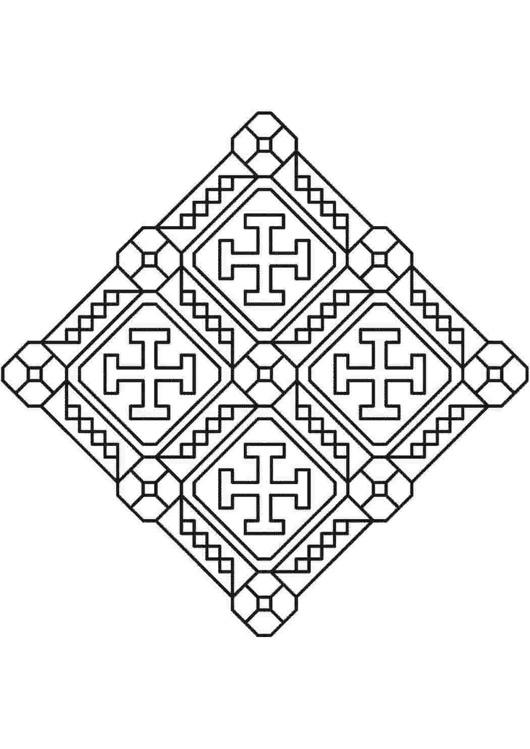 Раскраска Узоры