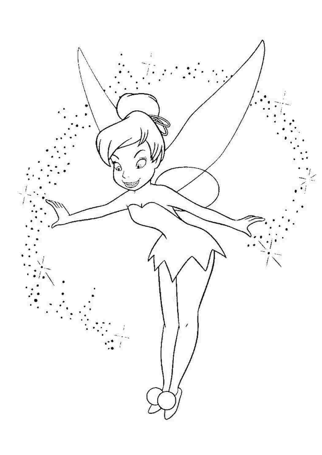 Раскраска Фея