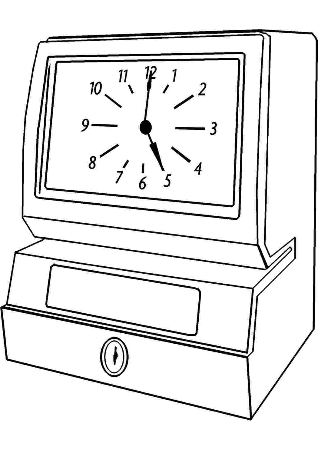 Раскраска Часы