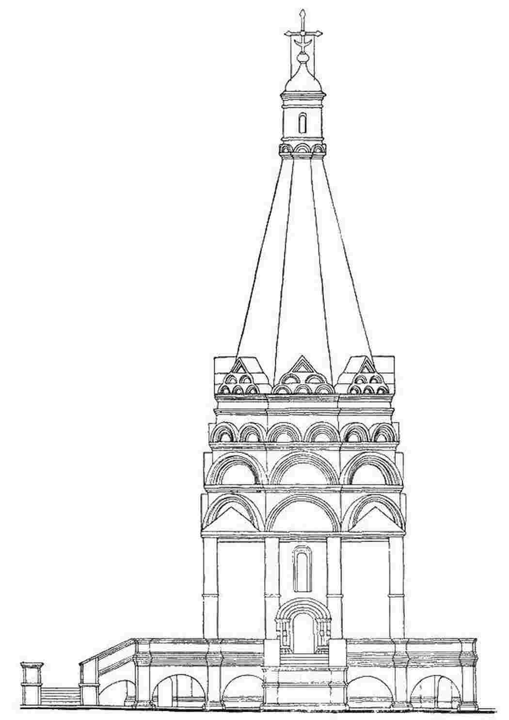Раскраска Церковь