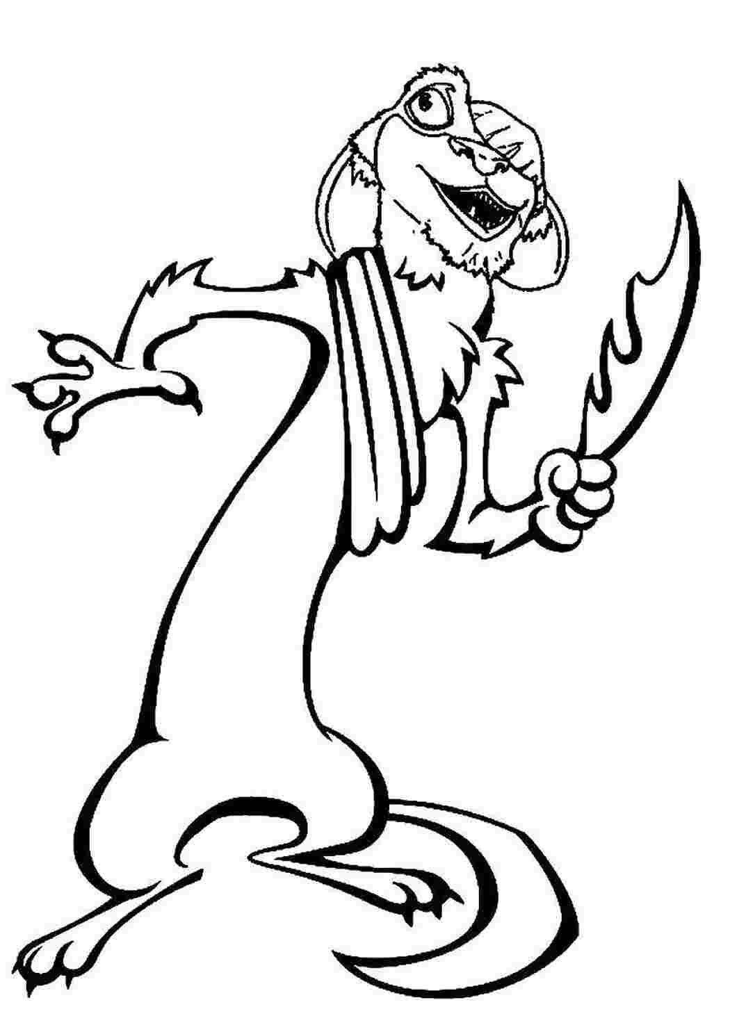 Раскраска Ледниковый период