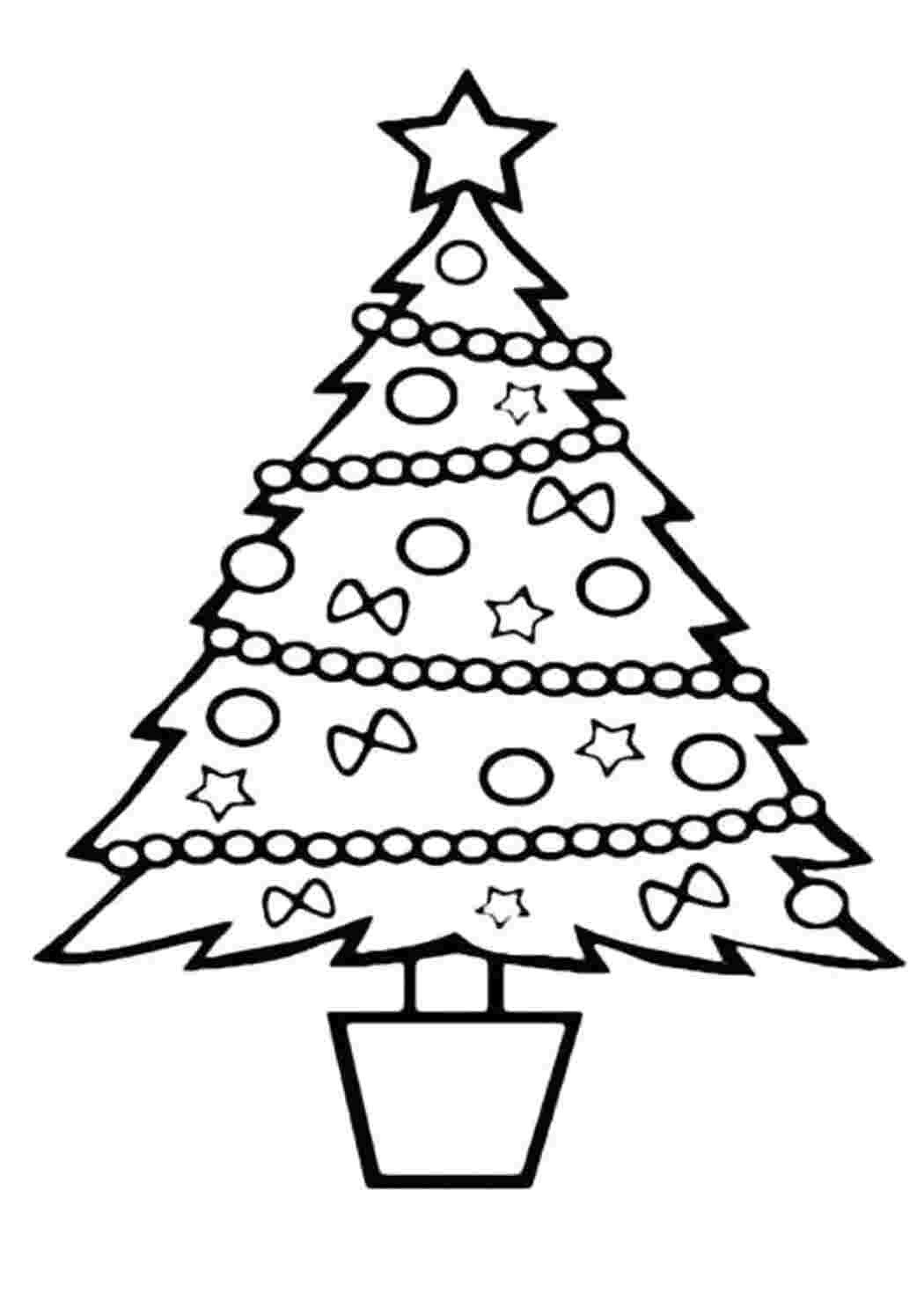 Раскраска Ёлочка