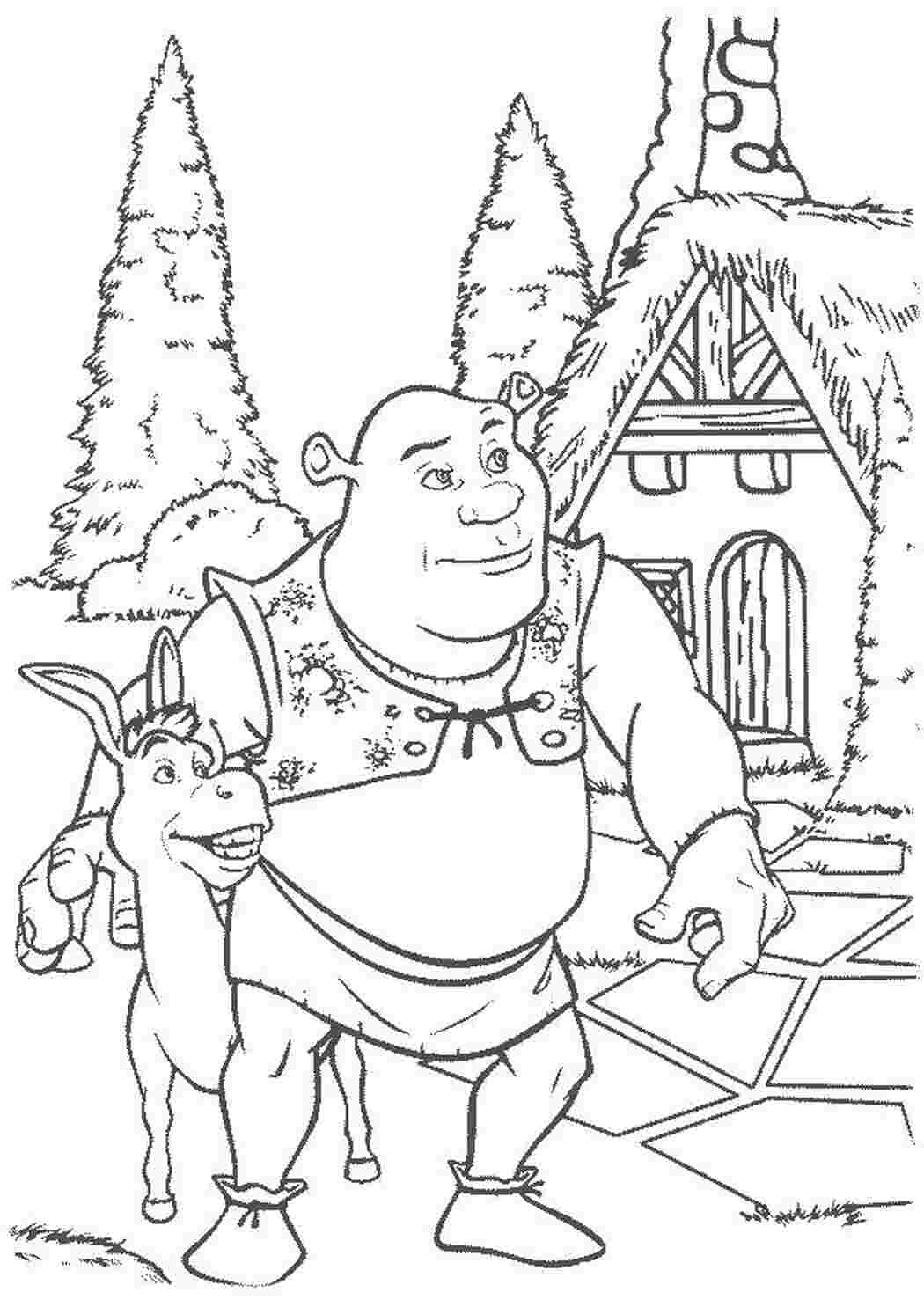 Раскраска shrek45