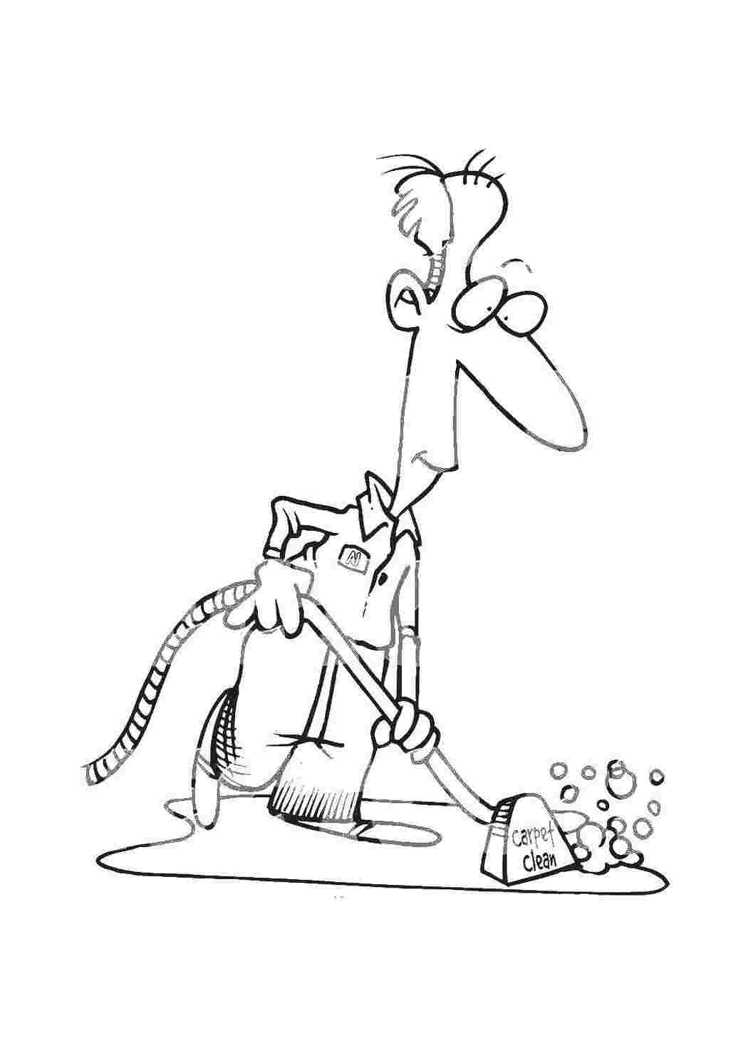 Раскраска Мыльная уборка