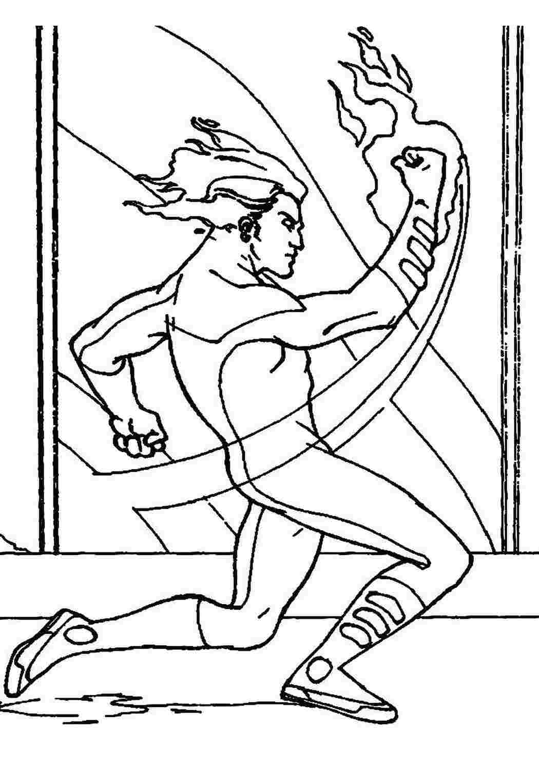 Раскраска Член антастической четверки