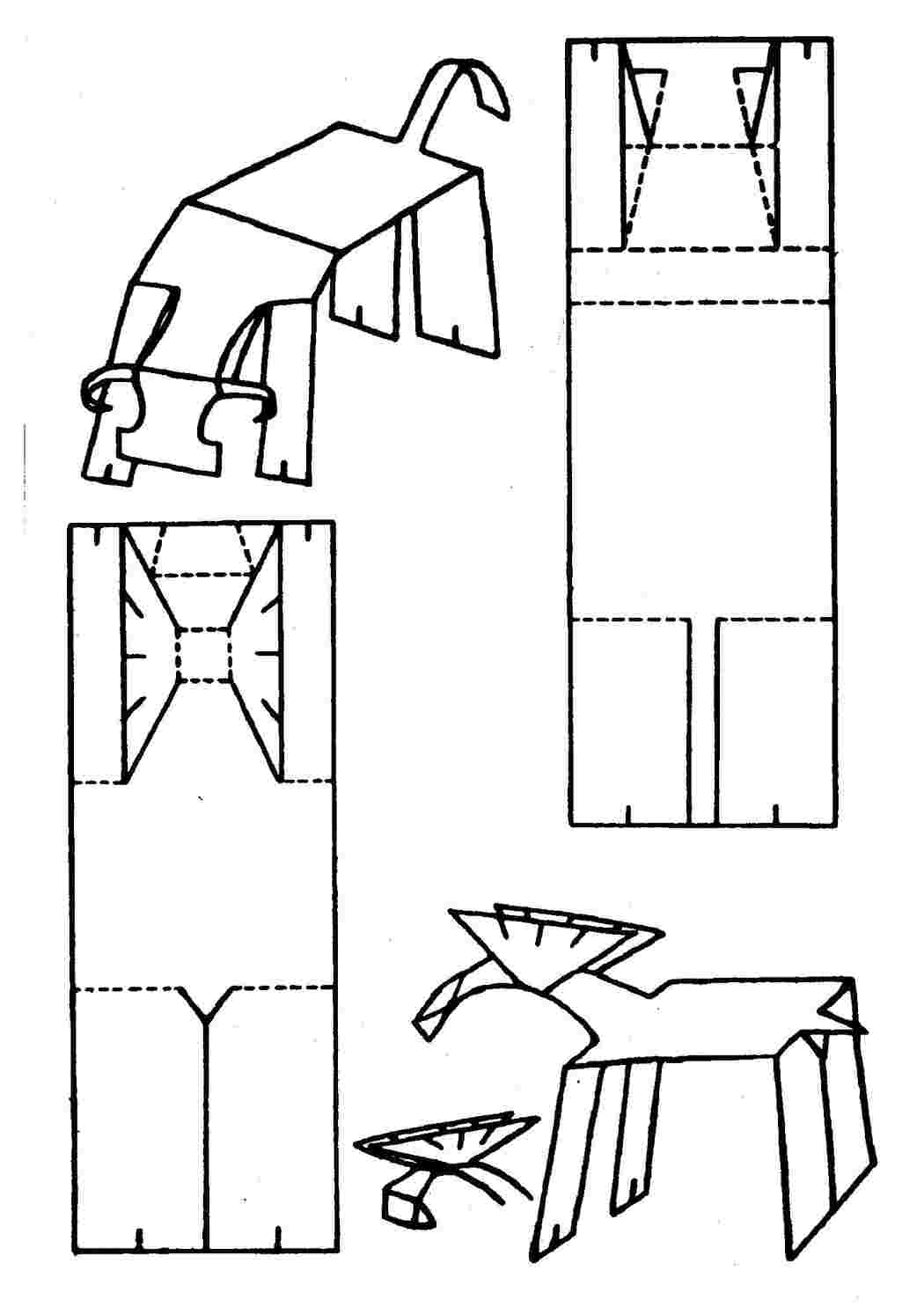 Раскраска Оригами для детей