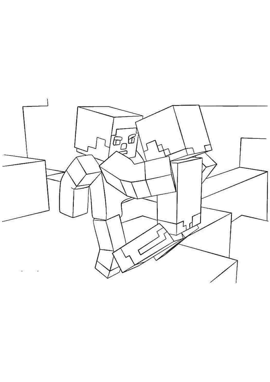 Раскраска Майнкрафт