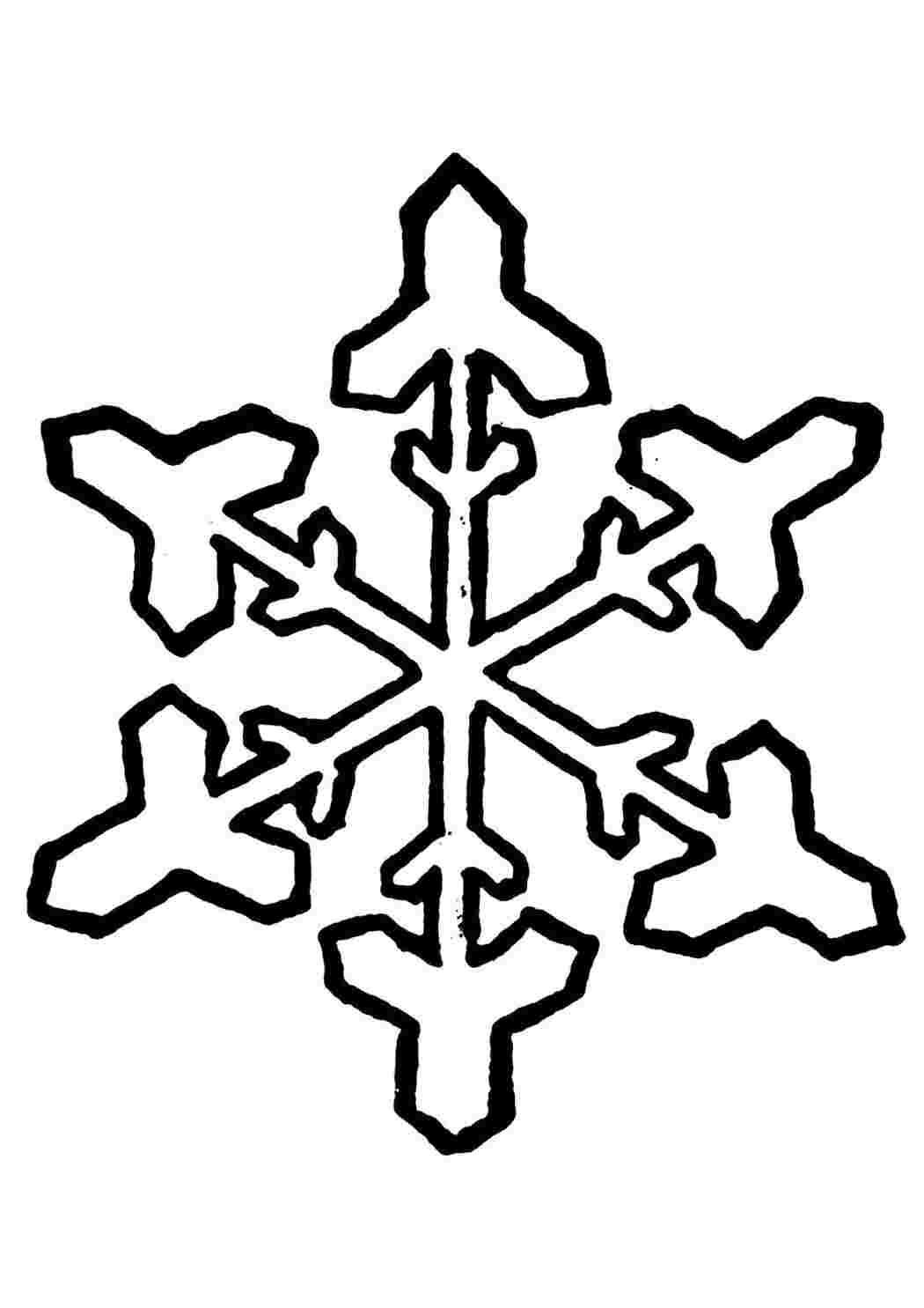 Раскраска Снежиночка