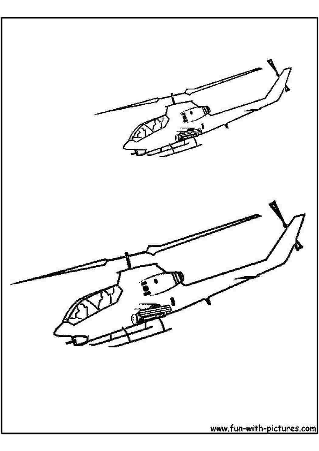 Раскраска Вертолеты