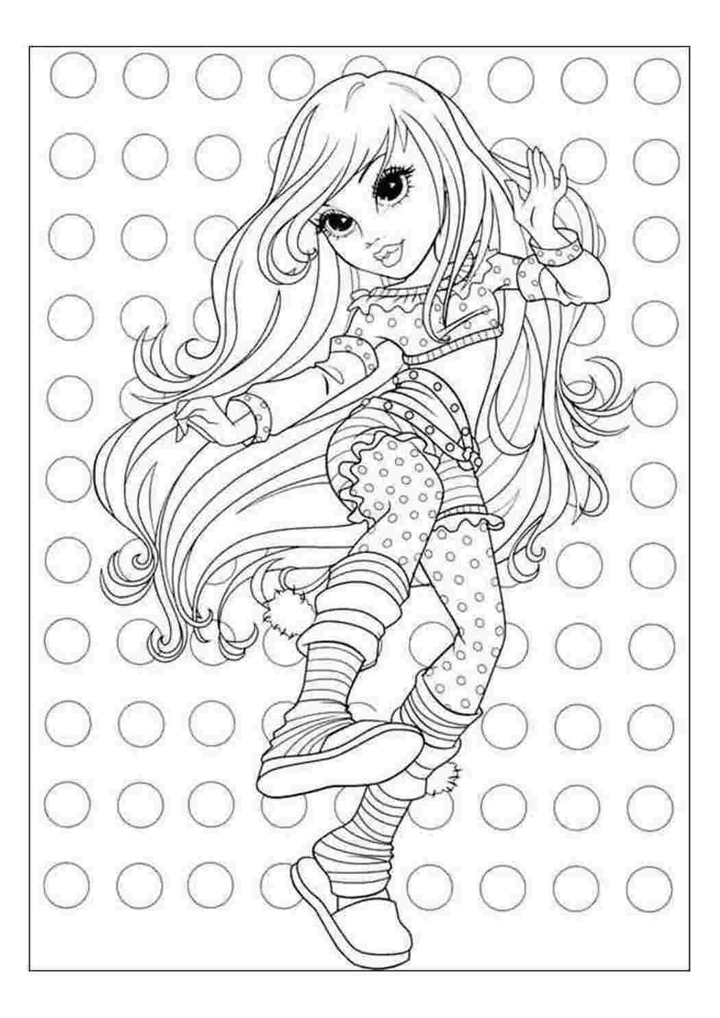 Раскраска Девушка