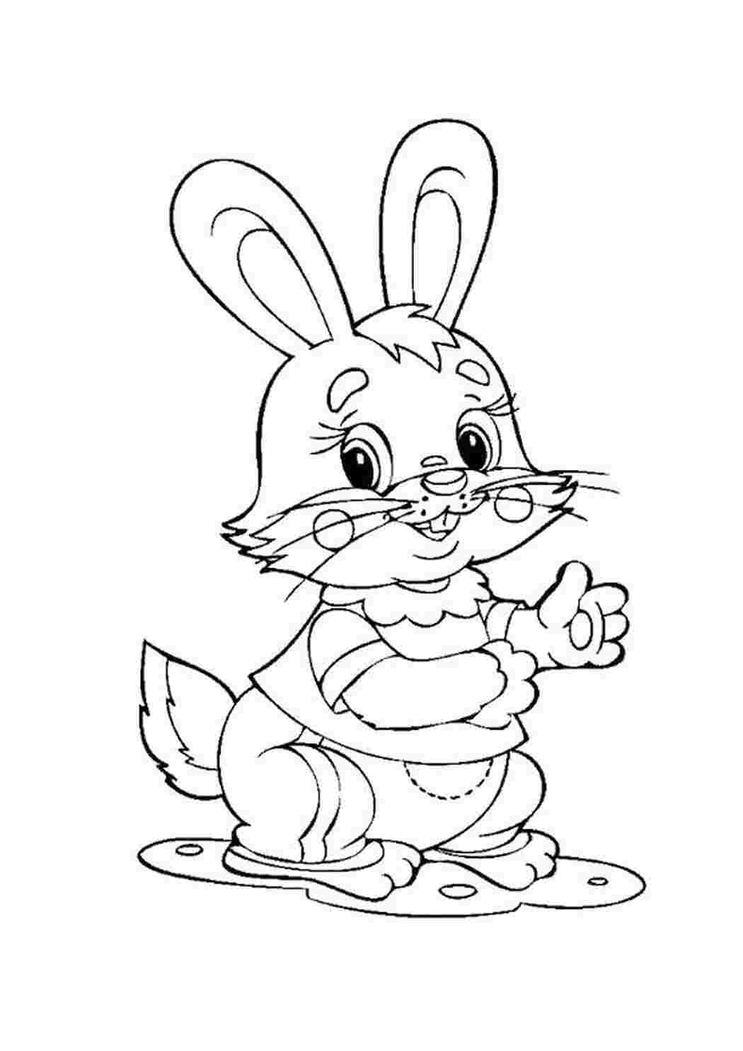 Раскраска Зайчонок