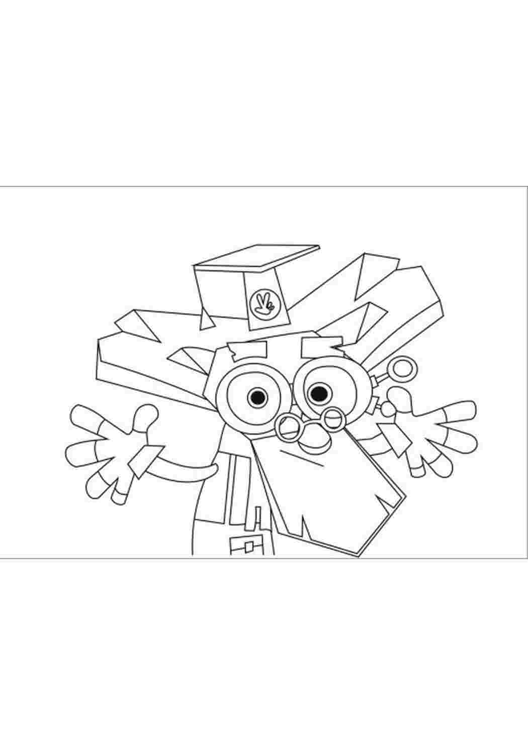 Раскраска Раскраски фиксики12