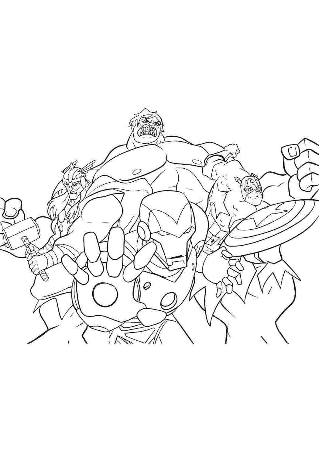 Раскраска Супергерои