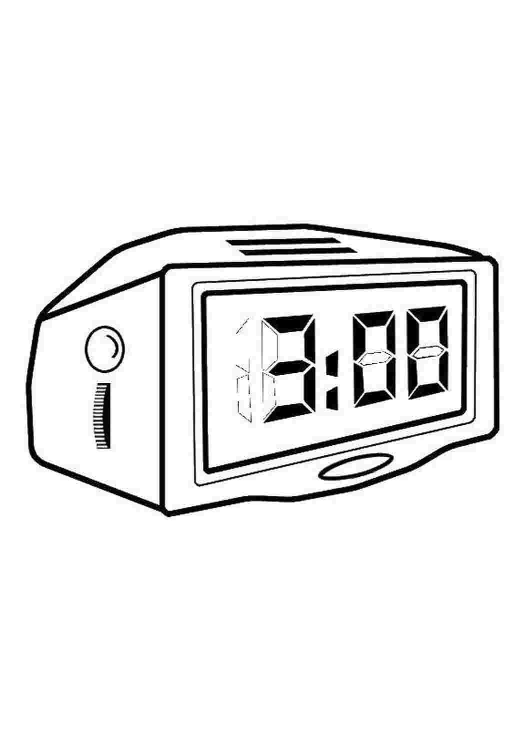 Раскраска Электронные часы