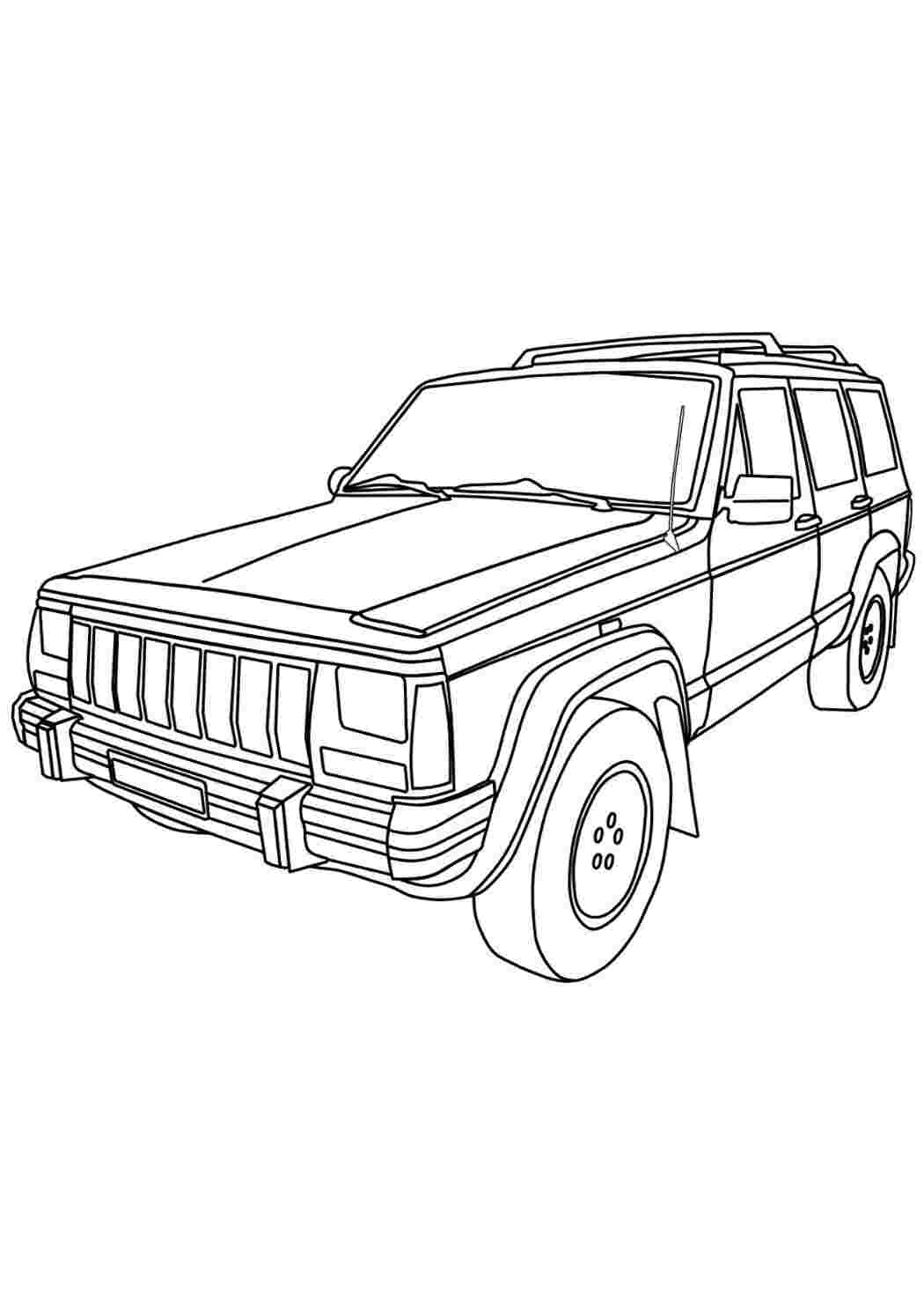 Раскраска Машина