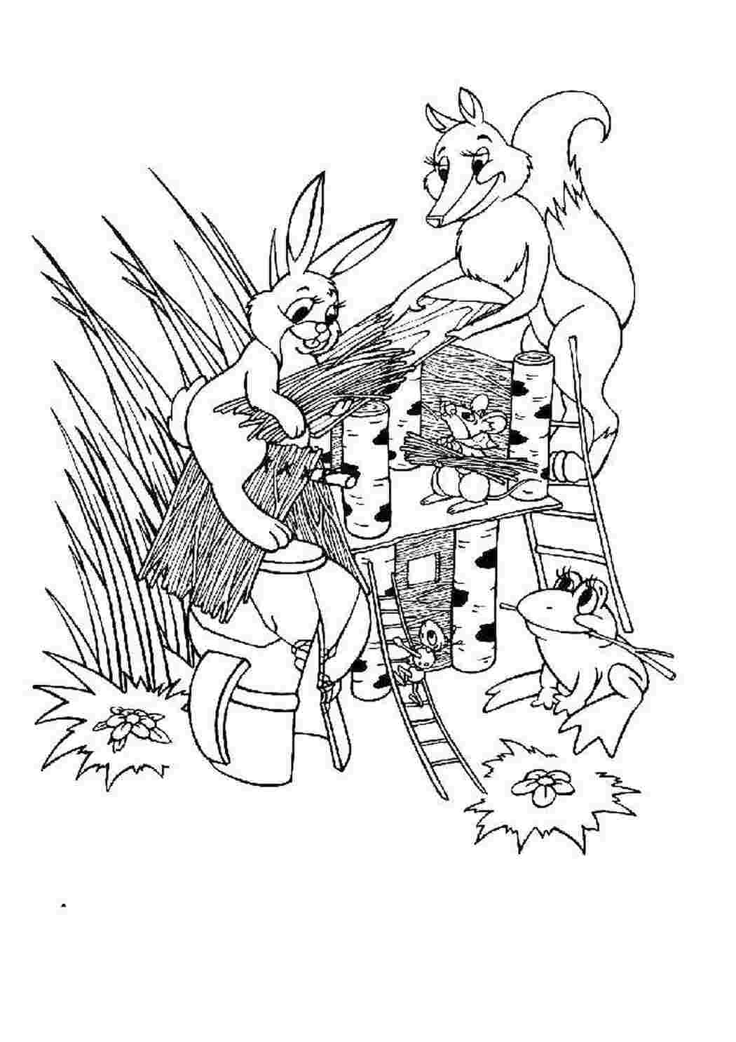 Раскраска Теремок