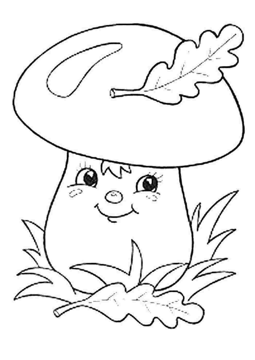Раскраска Гриб