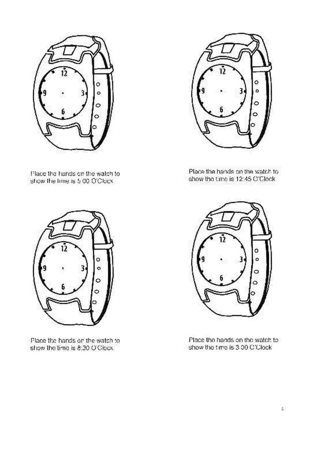 Раскраска Часы