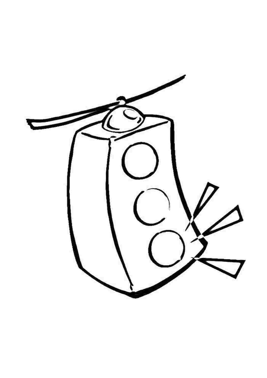 Раскраска Светофор