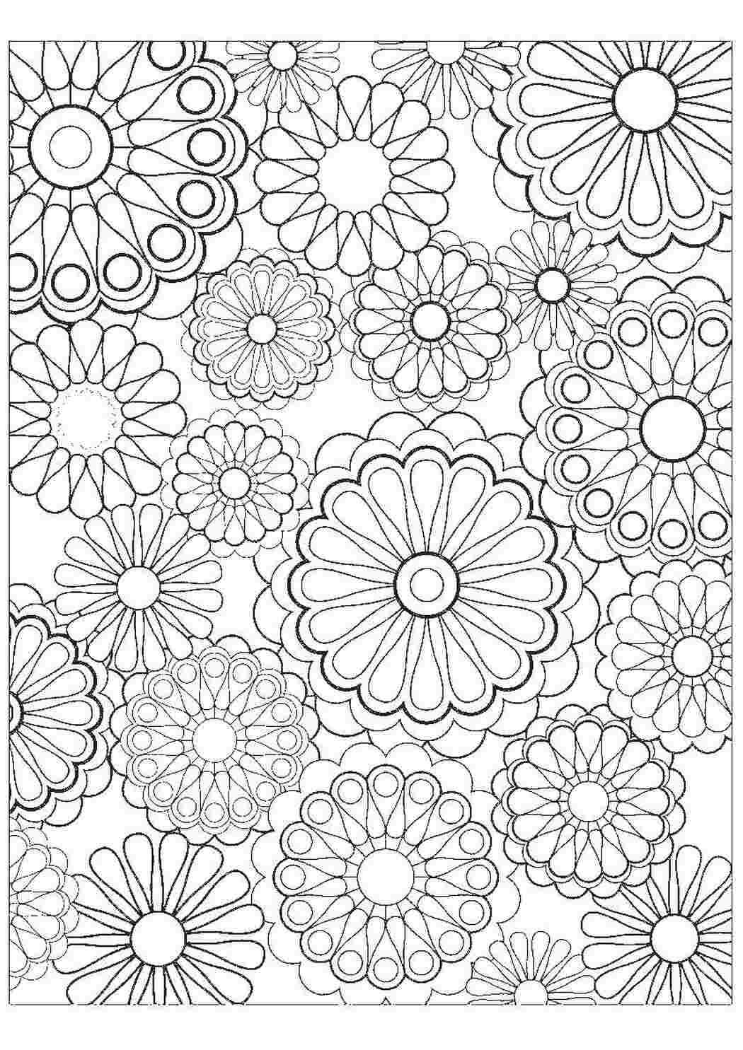 Раскраска Цветы