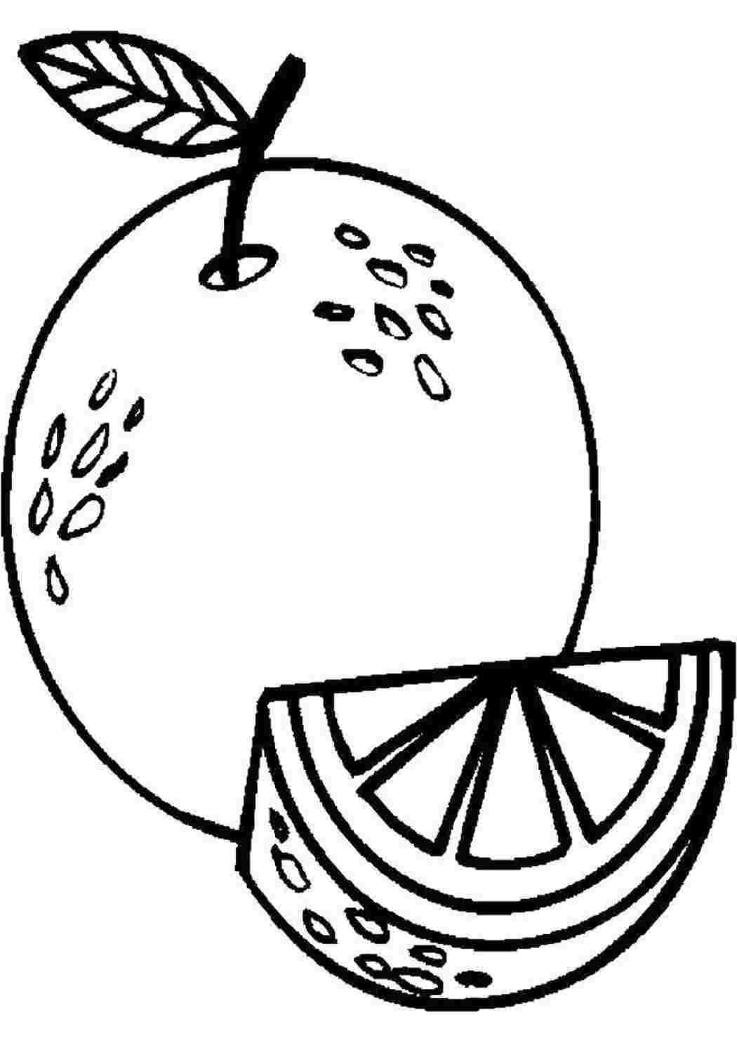 Раскраска Апельсин