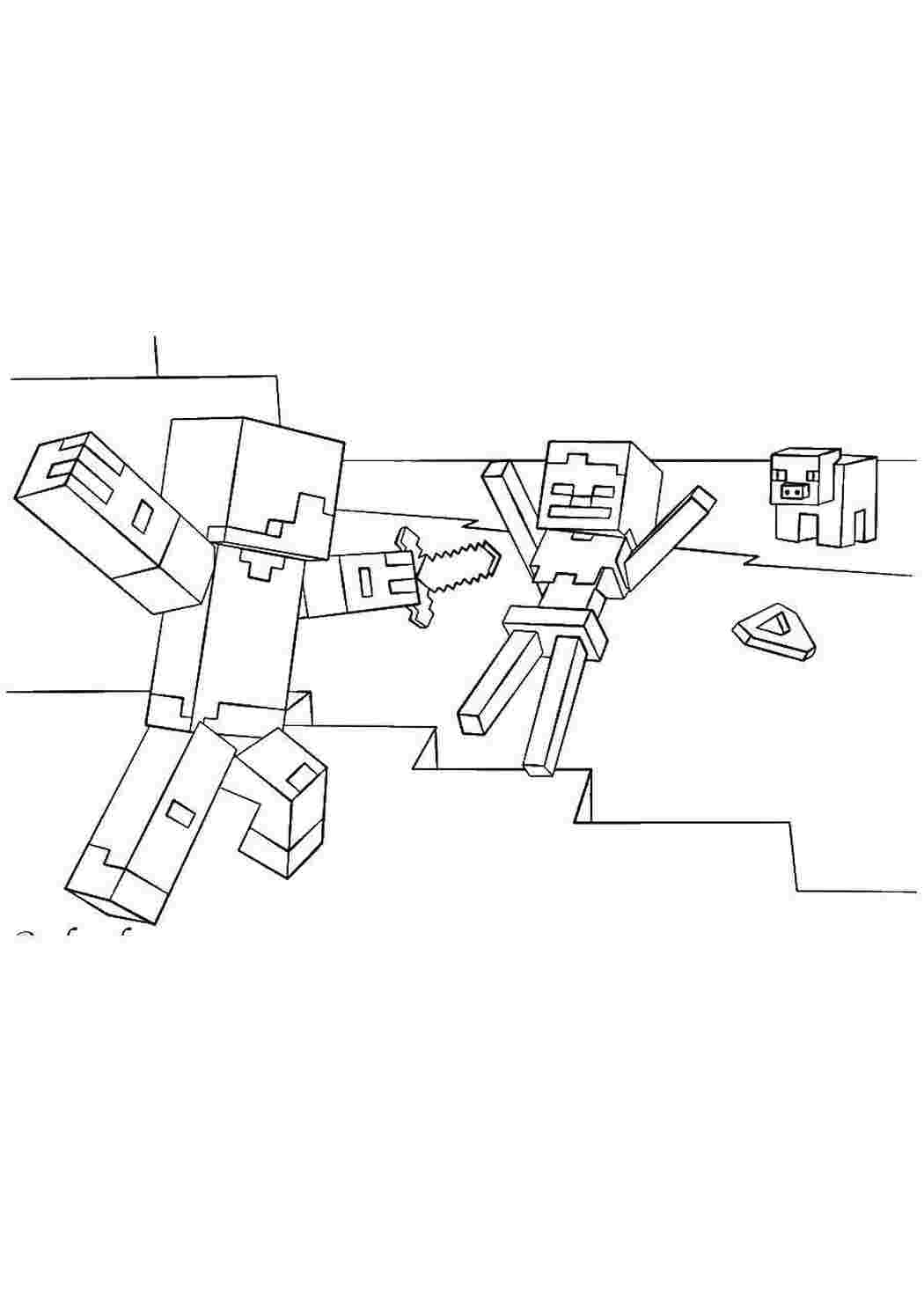 Раскраска Майнкрафт
