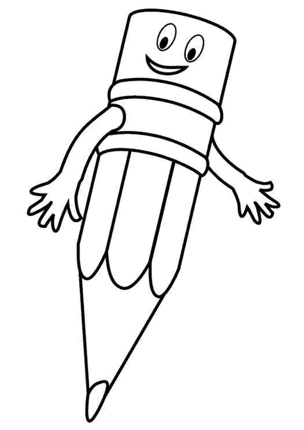 Раскраска Карандашик