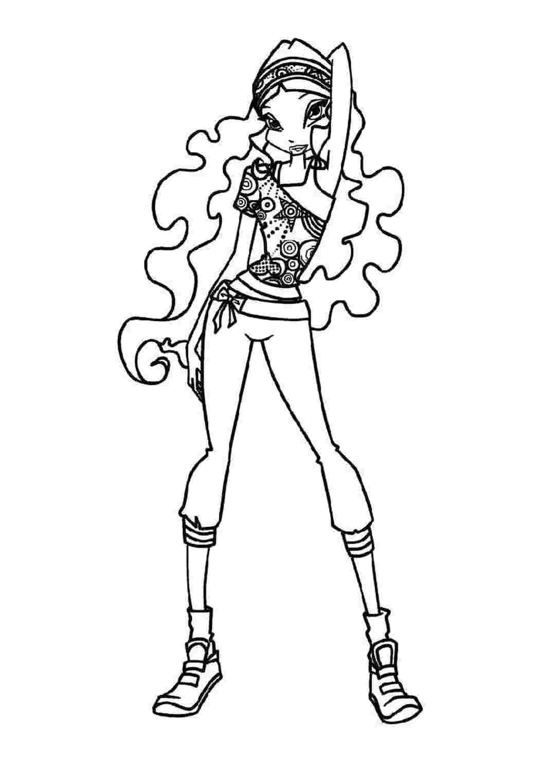 Раскраска Лейла