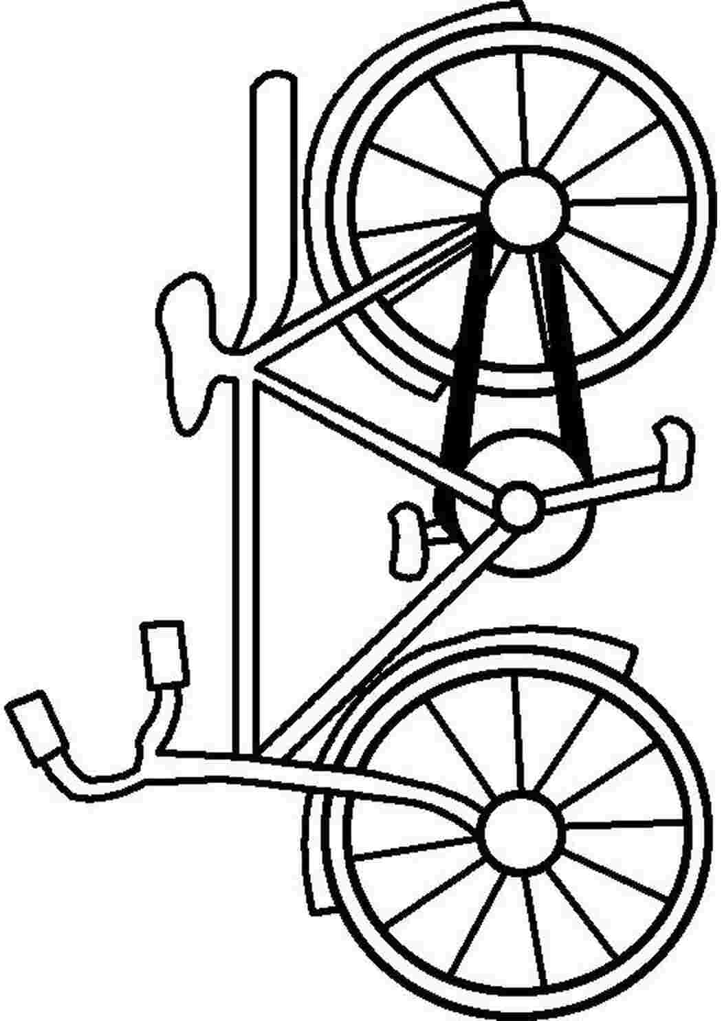 Буква в в виде велосипеда