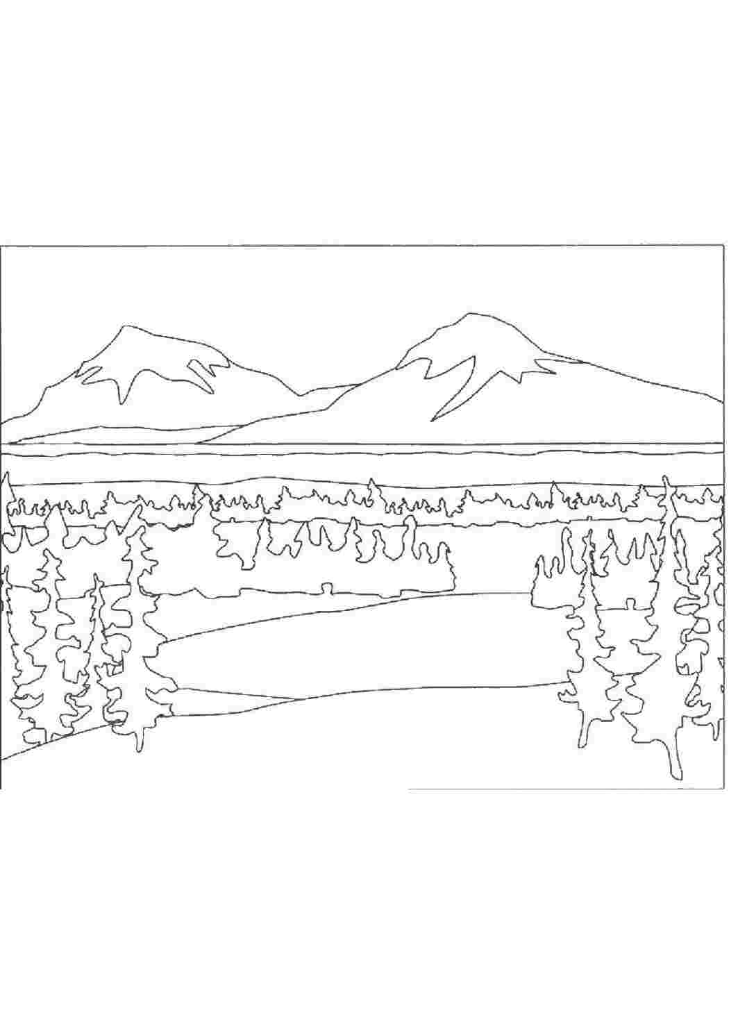 Раскраска Природа