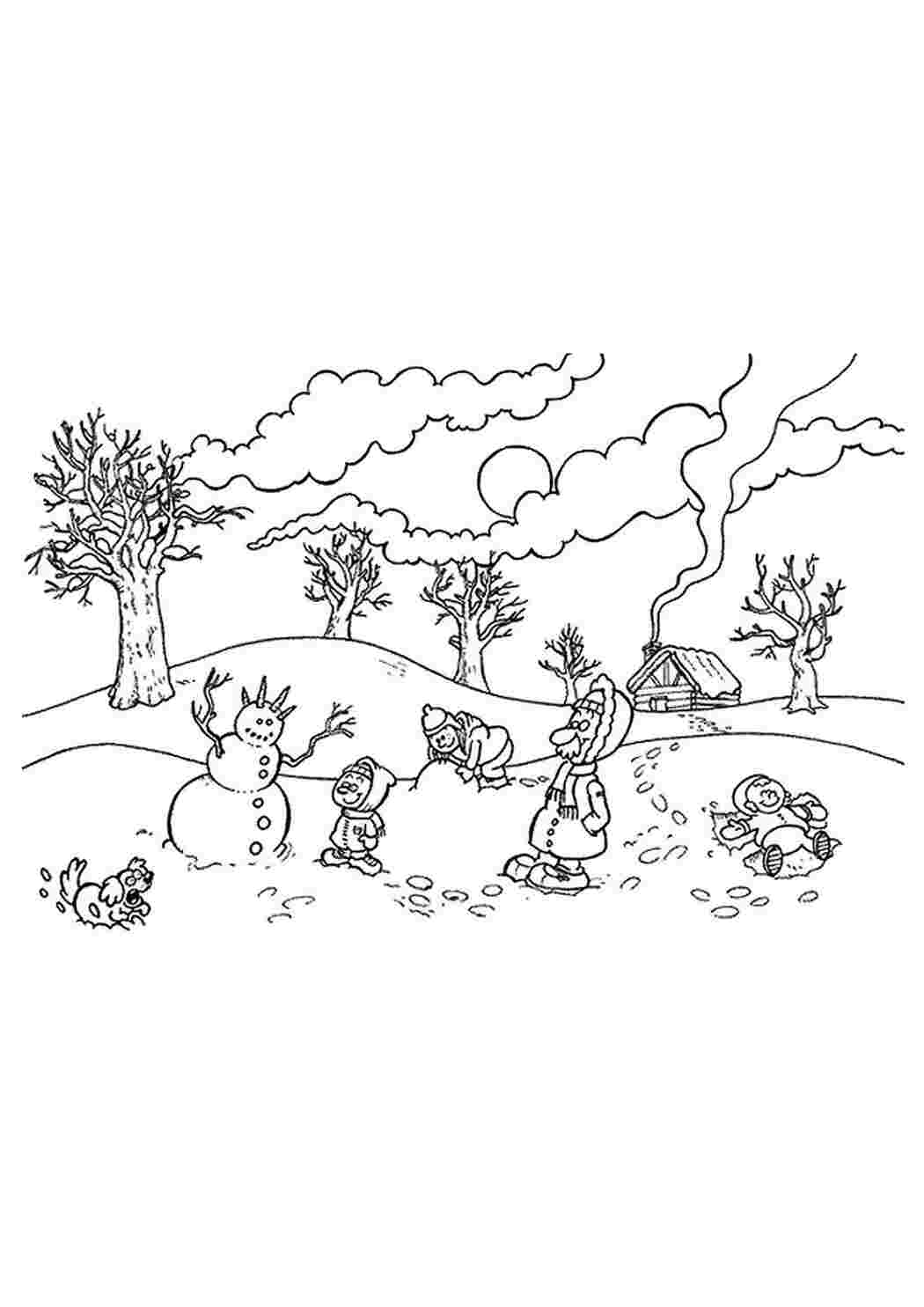Раскраска Лесная Полянка для детей