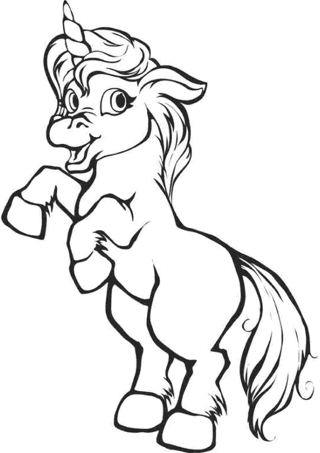 Раскраска Единорог