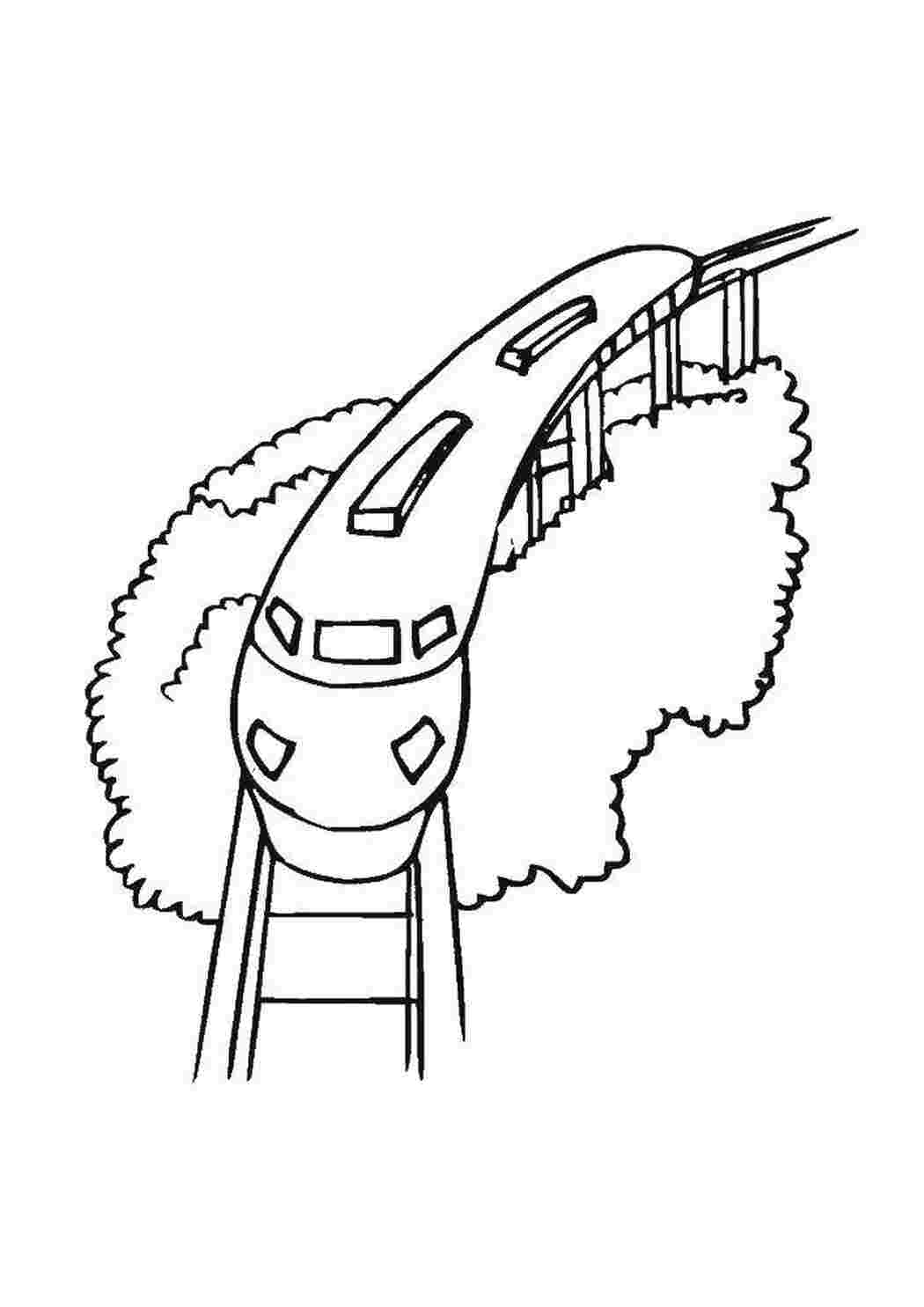 Раскраска Поезд
