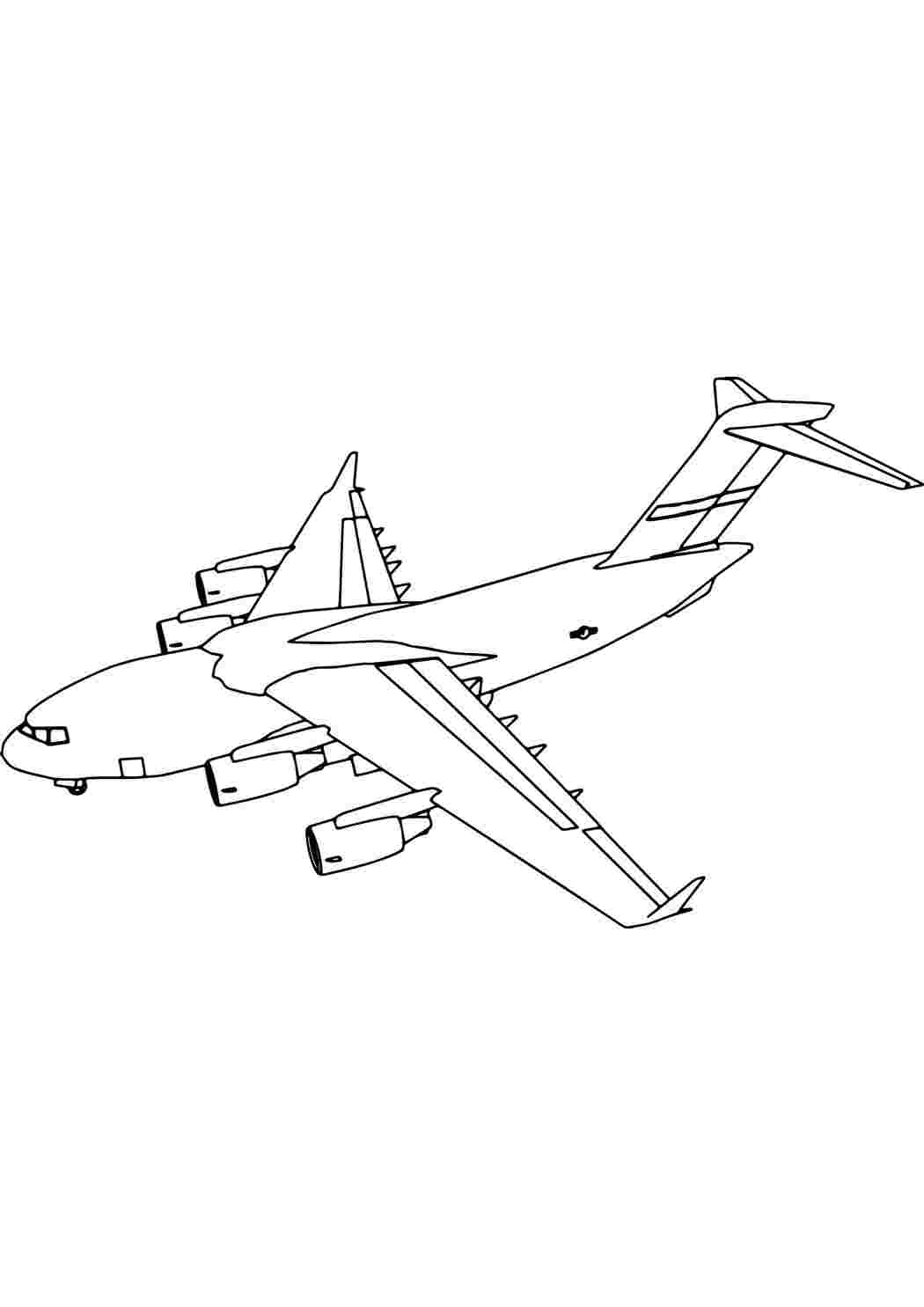 Раскраска Ил 96 транспортный самолет