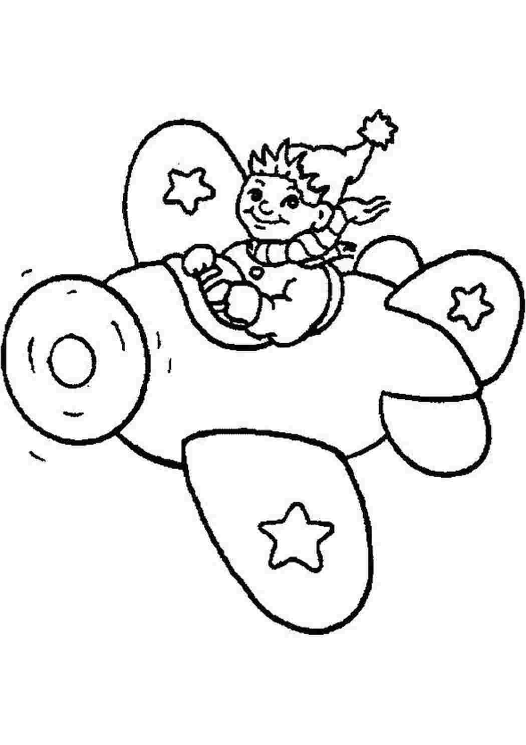 Раскраска Самолётик