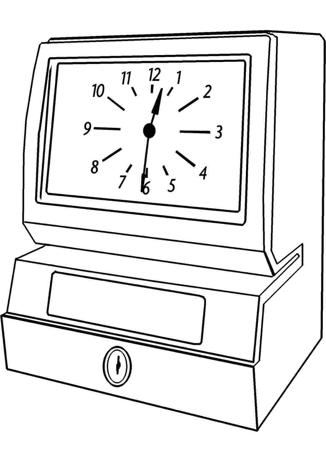 Раскраска Большие часы