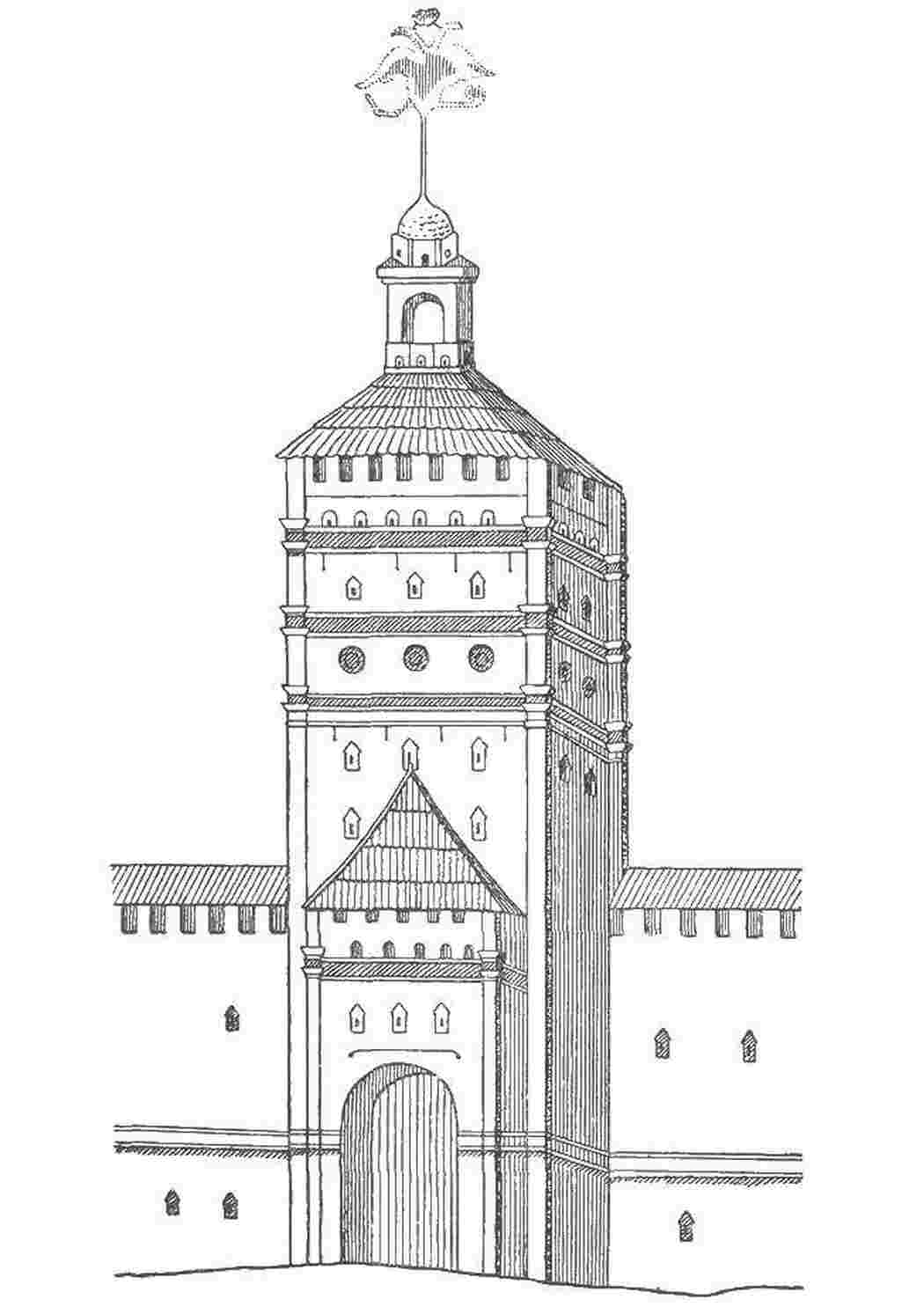 Раскраска Крепость