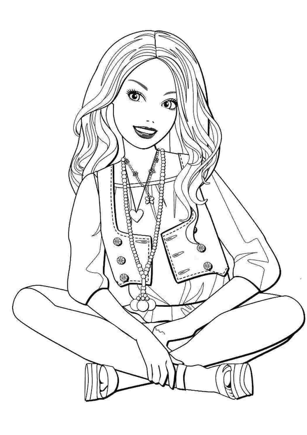 Раскраска Барби