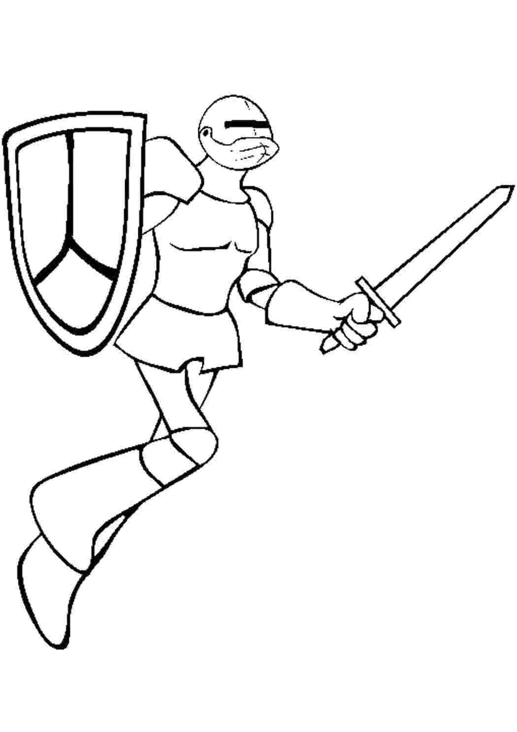 Раскраска Рыцарь