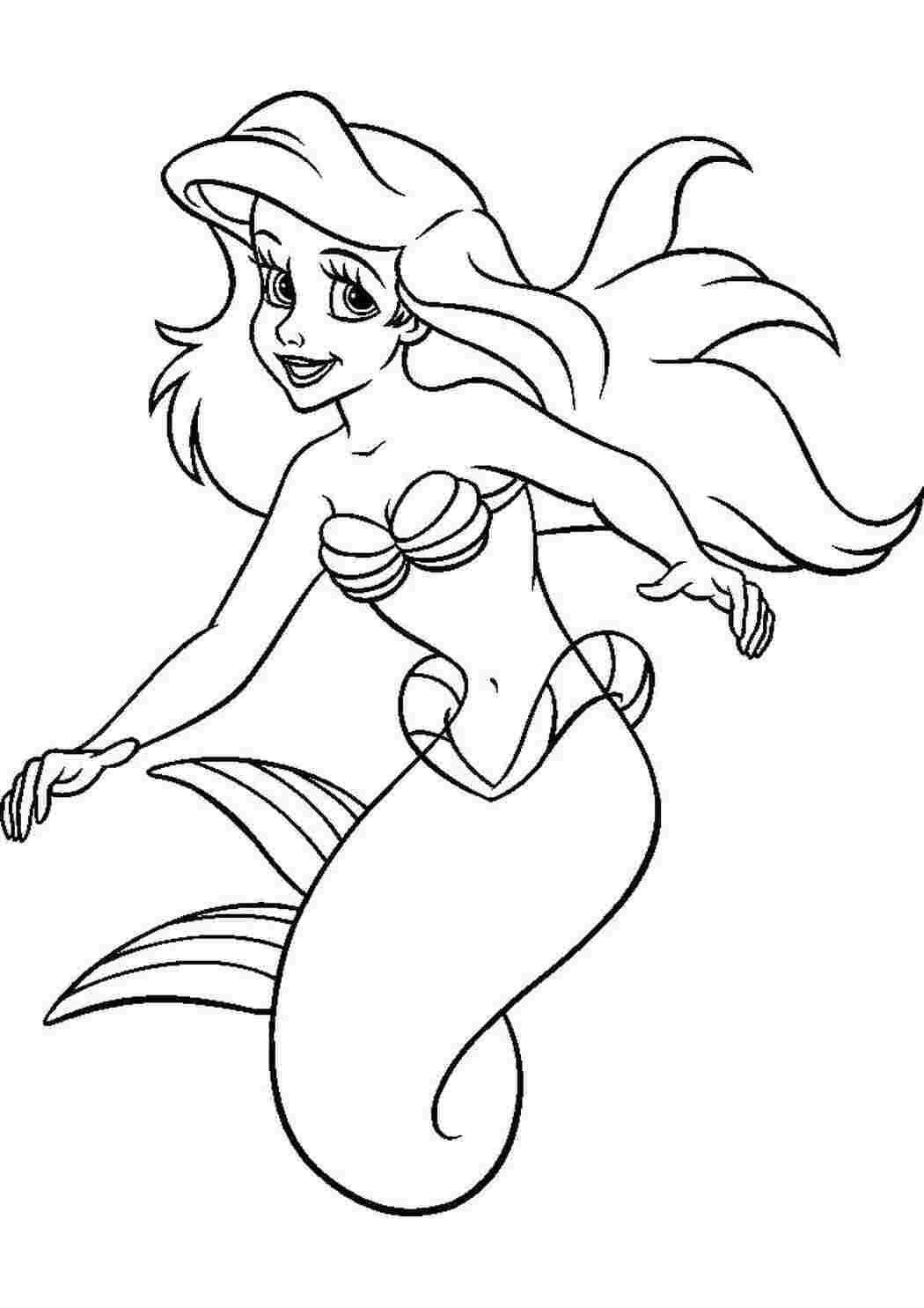 Раскраска Ариэль