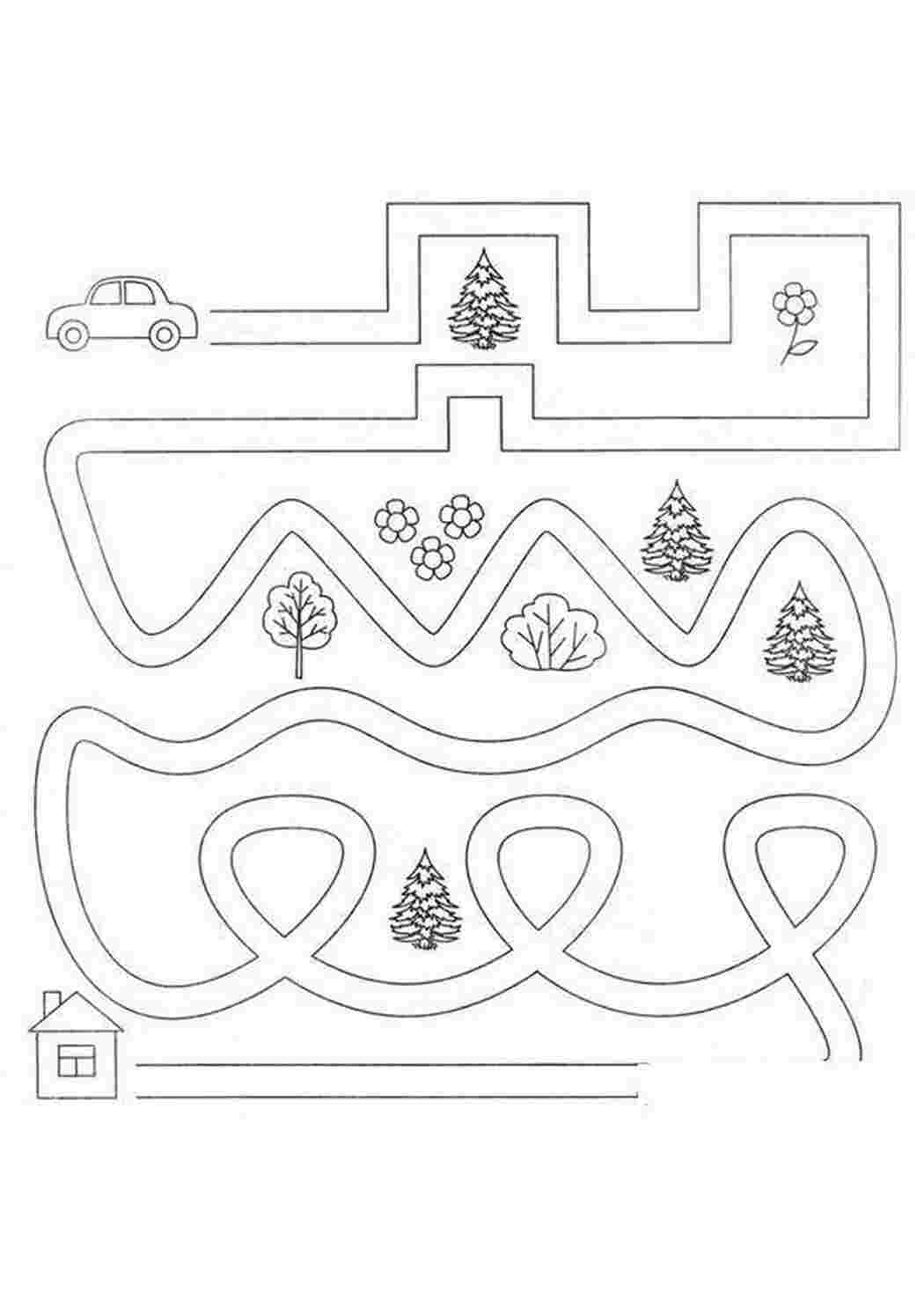 Раскраска Раскраски дорожкам