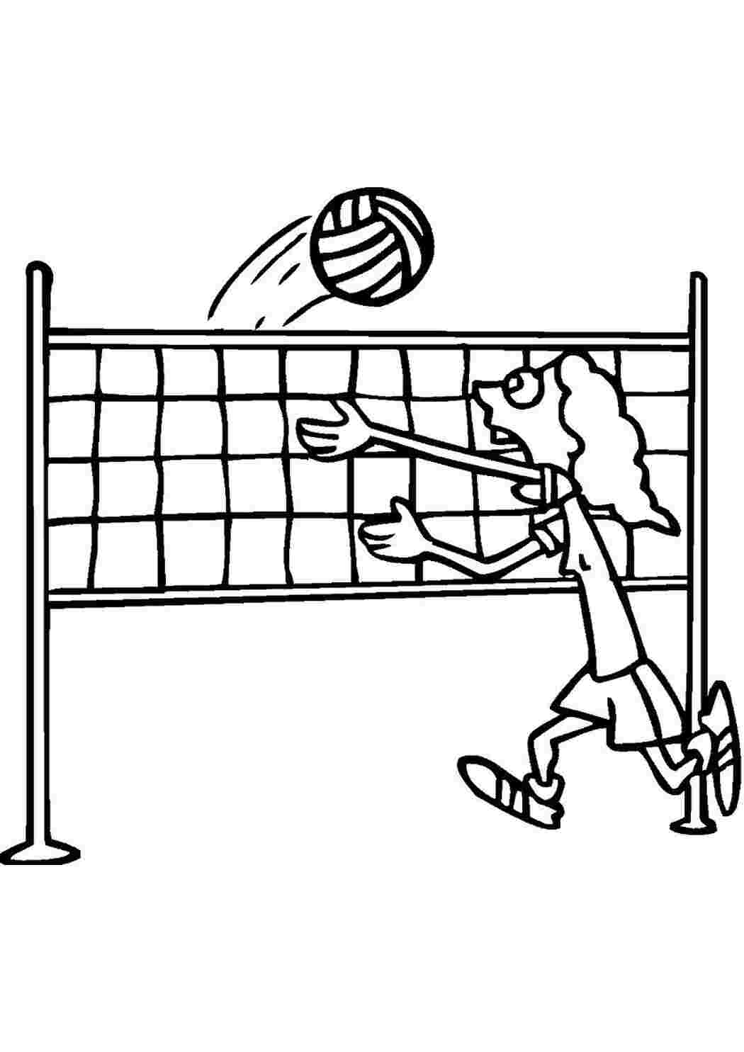 Рисунки на тему волейбол легкие
