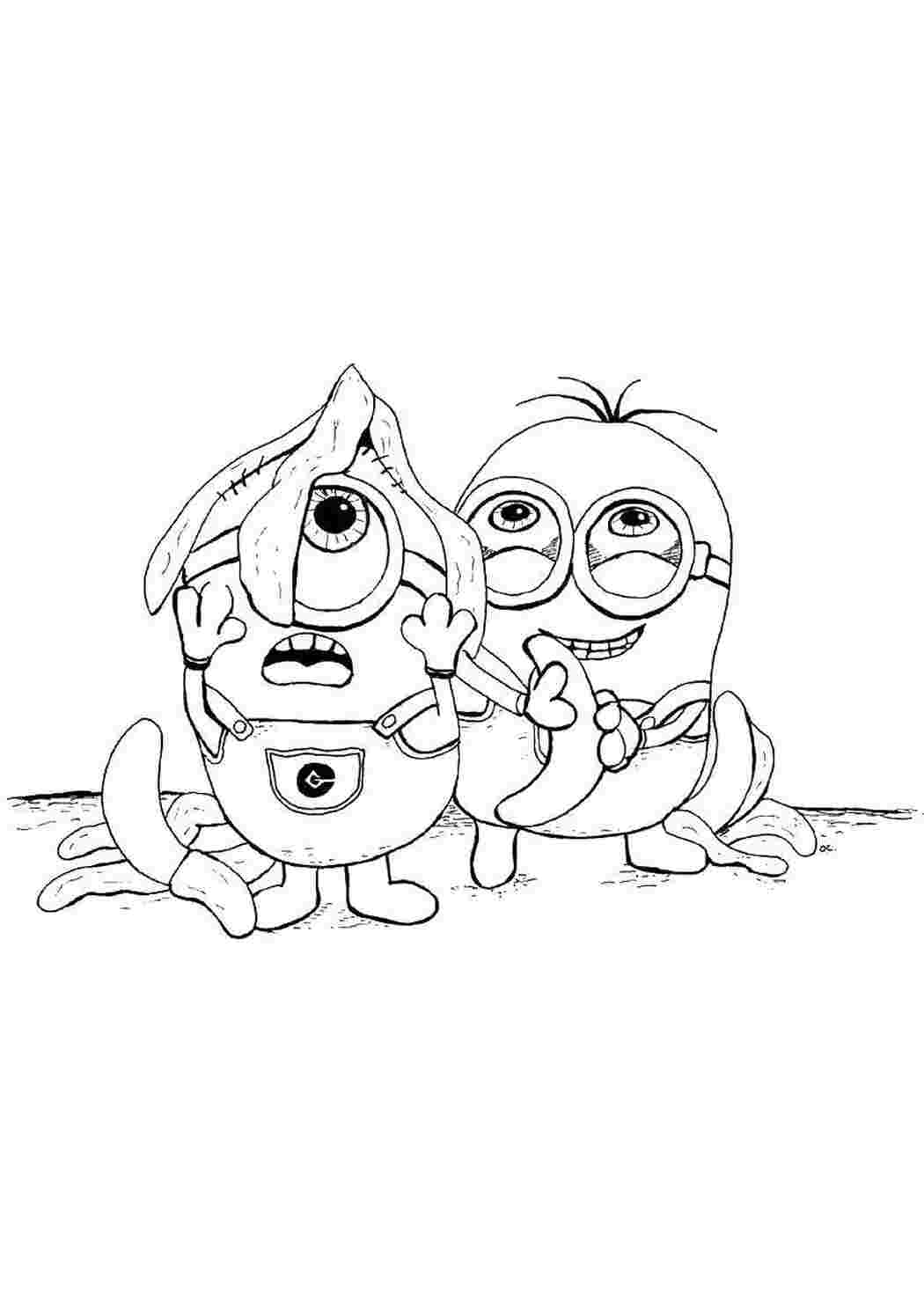 Раскраска Миньоны