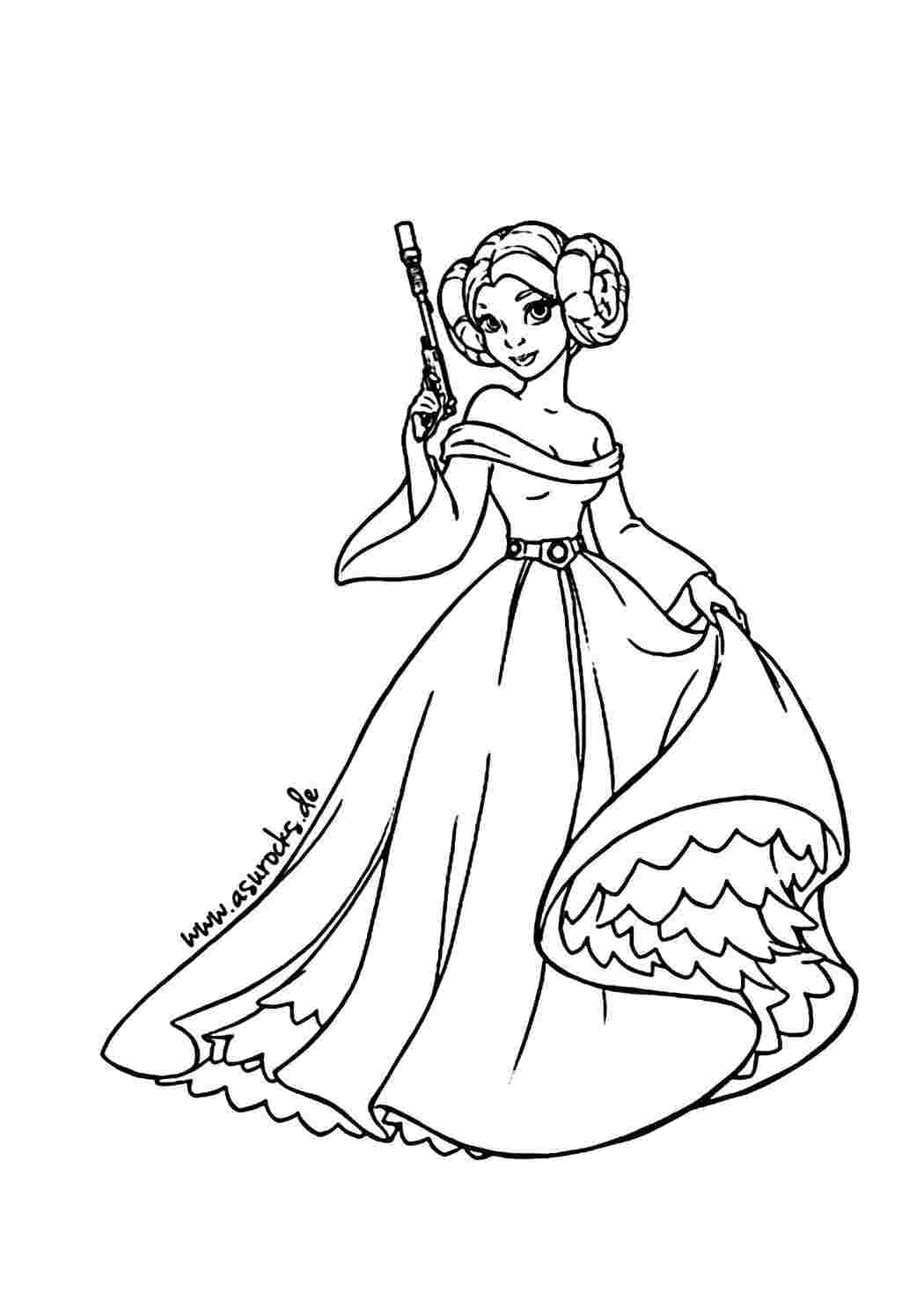 Раскраска Принцесса